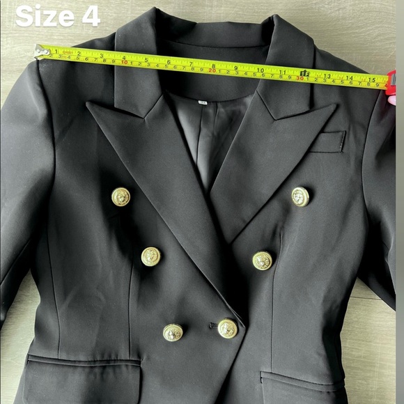 Black Slim Fit Blazer - Picture 7 of 11